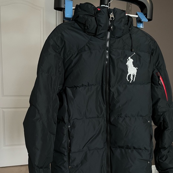 MEN’S Polo Ralph Lauren Black Big Pony Winter Jacket - Picture 3 of 3